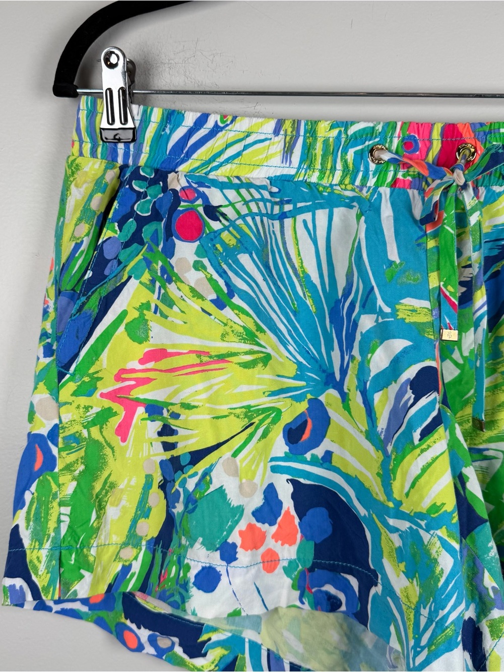 Lilly Pulitzer Katia Short Purrrfect Giraffe Print Rayon Pull On Shorts Medium - Picture 8 of 10